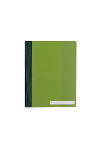Durable Durable plastic file folder with label, Green