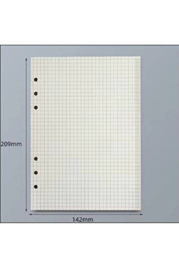 Choice A5 grid0A 45 Sheets A5 A6 A7 Loose Leaf Notebook Refill Spiral Binder Inner Page Line Blank Craft Gr