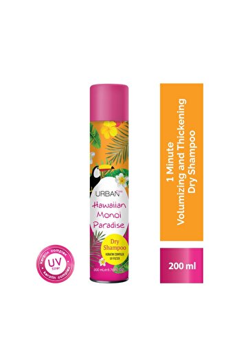 Urban Care Șampon uscat invizibil cu filtru UV, URBAN CARE Hawaiian Monoi Paradise, 200 ml