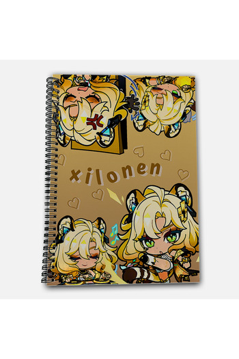 Define Moyas Genshin Impact Xilonen Checkered A4 School Notebook 72 Sheets Model 1