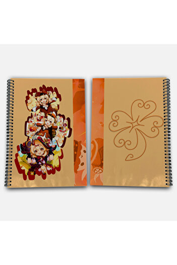 Define Moyas Genshin Impact Klee Checkered A4 School Notebook 72 Sheets Model 2