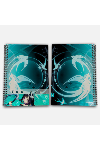 Define Moyas Genshin Impact Lan Yan Unlined A4 School Notebook 72 Sheets Model 3