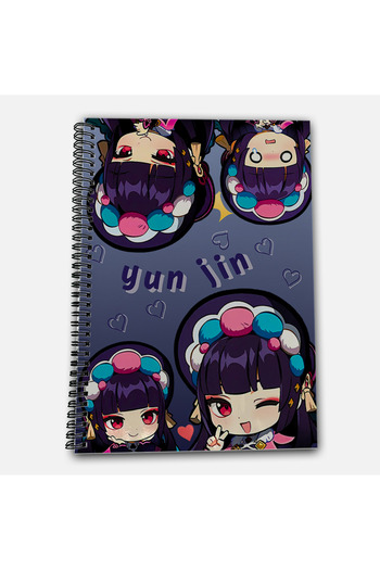 Define Moyas Genshin Impact Yun Jin Checkered A4 School Notebook 72 Sheets Model 1