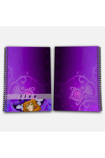 Define Moyas Genshin Impact Lisa Striped A4 School Notebook 72 Sheets Model 3