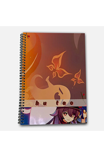 Define Moyas Genshin Impact Hu Tao Unlined A4 School Notebook 72 Sheets Model 3
