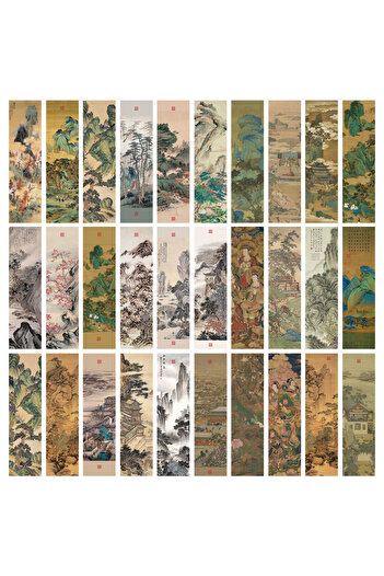 Choice 30PCS 30PCS Vintage Autumn bookmarks Harajuku Notebook Reading Student High Beauty Reading Record Du