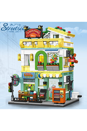 Choice NO BOX Shopping Store Building Blocks Architectural Building Blocks Girls Gift City Series Architect