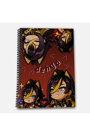 Define Moyas Genshin Impact Dehya Checkered A4 School Notebook 72 Sheets Model 1