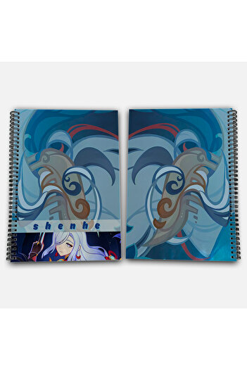 Define Moyas Genshin Impact Shenhe Unlined A4 School Notebook 72 Sheets Model 3