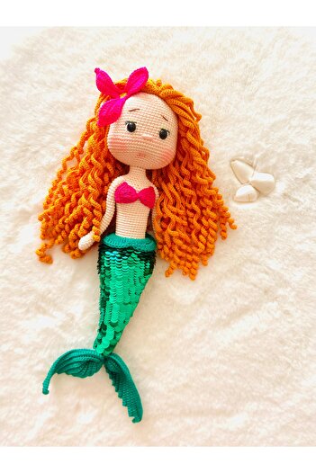 Handmade Amigurumi deniz kızı ariel