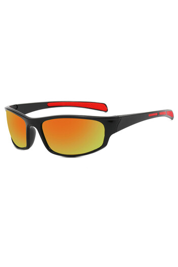 Choice black-red New Outdoor Sports Sunglasses Men's And Women's Fashion Colorful Sunglasses Small Frame Cy