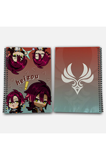 Define Moyas Genshin Impact Heizou Unlined A4 School Notebook 72 Sheets Model 1