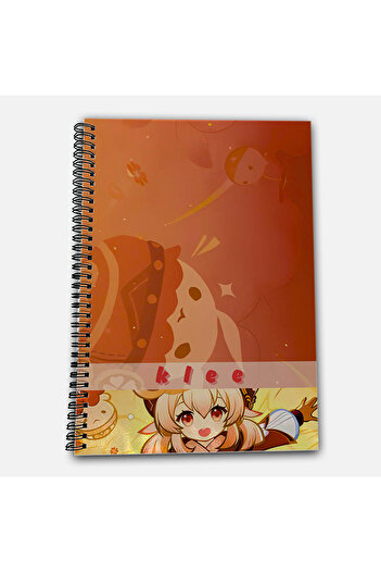 Define Moyas Genshin Impact Klee Unlined A4 School Notebook 72 Sheets Model 3