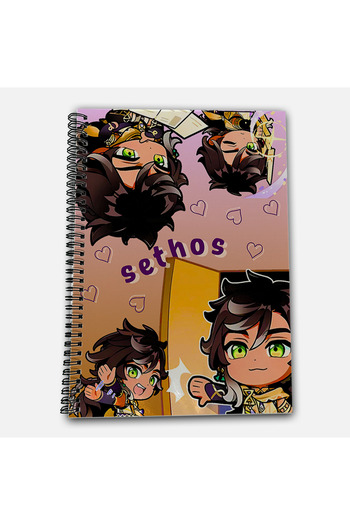 Define Moyas Genshin Impact Sethos Unlined A4 School Notebook 72 Sheets Model 1