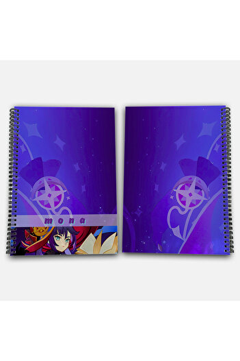 Define Moyas Genshin Impact Mona Striped A4 School Notebook 72 Sheets Model 3