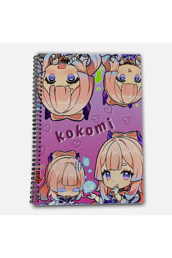 Define Moyas Genshin Impact Kokomi Unlined A4 School Notebook 72 Sheets Model 1