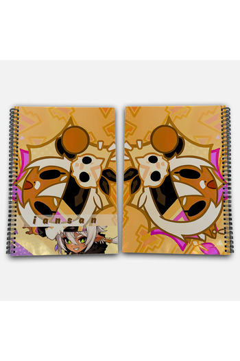 Define Moyas Genshin Impact Iansan Striped A4 School Notebook 72 Sheets Model 3