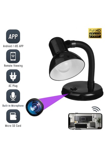 OEM VEIOZA-W Spy Camera Hidden in Lamp, WIFI, Full HD, Audio-Video, with 32GB Micro SD Card Included