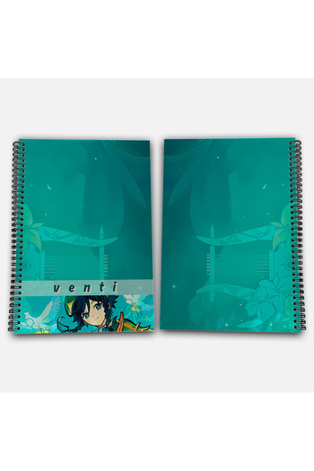 Define Moyas Genshin Impact Venti Striped A4 School Notebook 72 Sheets Model 3