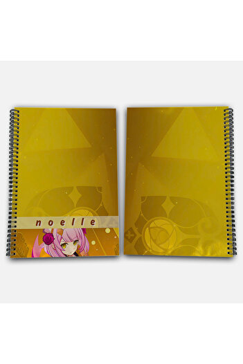 Define Moyas Genshin Impact Noelle Striped A4 School Notebook 72 Sheets Model 3