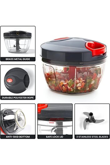 genernic Vegetable Chopper | Chopper for Kitchen | Manual Chopper for Kitchen | Vegetable Cutter | O