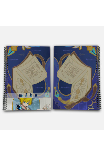 Define Moyas Genshin Impact Mika Unlined A4 School Notebook 72 Sheets Model 3