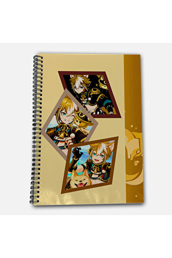 Define Moyas Genshin Impact Gorou Striped A4 School Notebook 72 Sheets Model 2