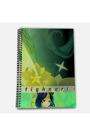 Define Moyas Genshin Impact Tighnari Unlined A4 School Notebook 72 Sheets Model 3