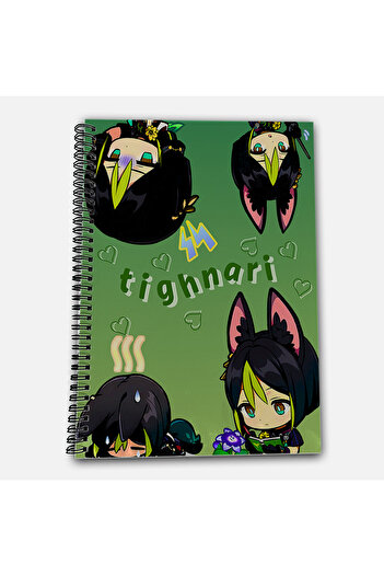 Define Moyas Genshin Impact Tighnari Unlined A4 School Notebook 72 Sheets Model 1