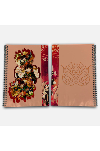 Define Moyas Genshin Impact Gaming Checkered A4 School Notebook 72 Sheets Model 2