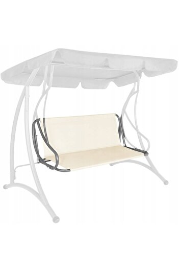 SERSIMO Canvas cover for large garden swing, seat and backrest, 130x100cm, beige