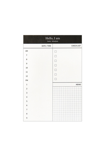 Choice A329-White-1 Mini Planner Daily Check List Desk Time Schedule Office School Notebook/Planner Station