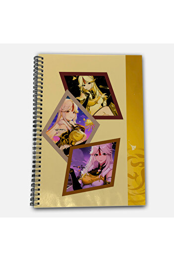 Define Moyas Genshin Impact Ningguang Striped A4 School Notebook 72 Sheets Model 2