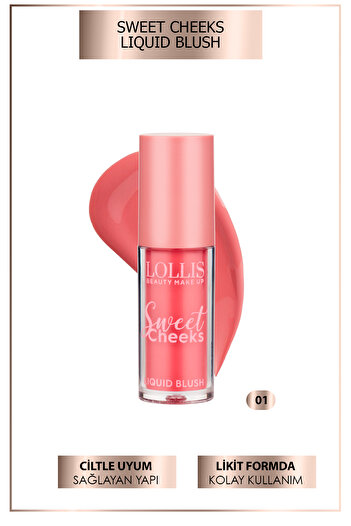 Lollis Sweet Cheeks Liquid Blush / Sweet Cheeks Likit Allık /