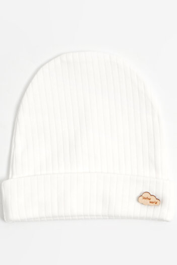 lilico Baby Girl 0-12 Months White Flat Hat