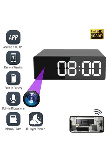 OEM WI-FI Spy Camera Hidden in Office Clock CB03, Audio-Video