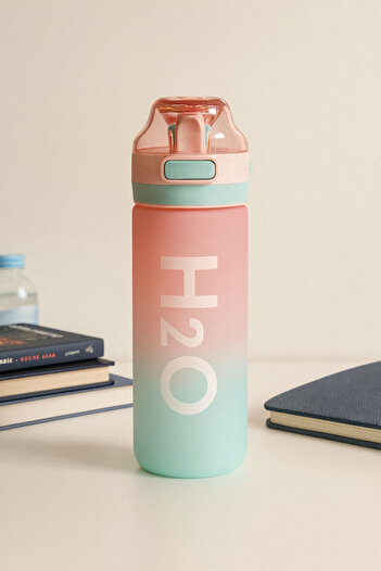 Tohana Colorful Pop-Up Lid Lockable Sturdy Flask Colorful Water Bottle 650ml