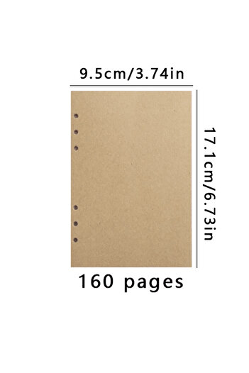 Choice kraft paper Retro leather cover, nostalgic fallen leaf spiral ring loose leaf notebook | Travel diar