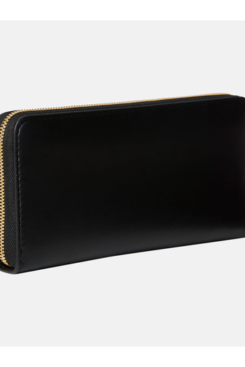 Calvin Klein Women Black Bold Long Zip Around Wallet