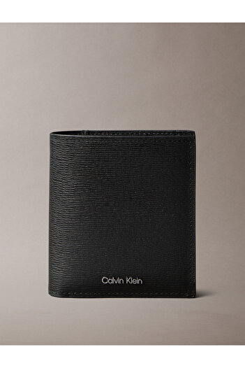 Calvin Klein Calvin Klein Men Black Saffiano Ew Slim Trifold Wallet