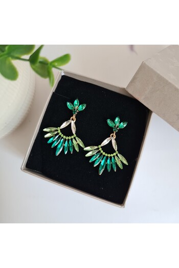 OEM Women's earrings with turquoise pebbles