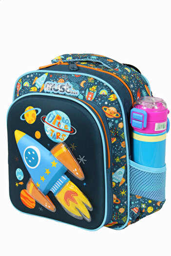 MUST 585026 Rocket Kindergarten Backpack-Navy Blue
