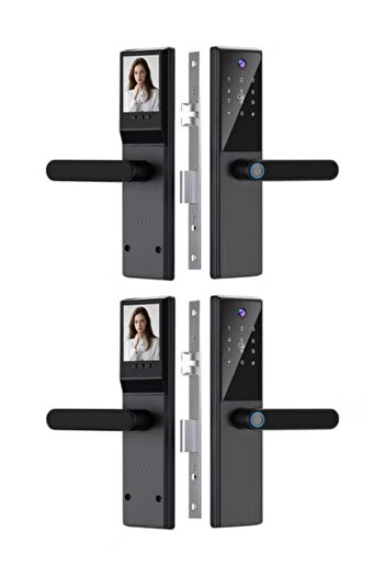 Taimi Smart Wi-Fi lock with fingerprint, keypad, card & Tuya app – for wood/steel doors - 2 pcs