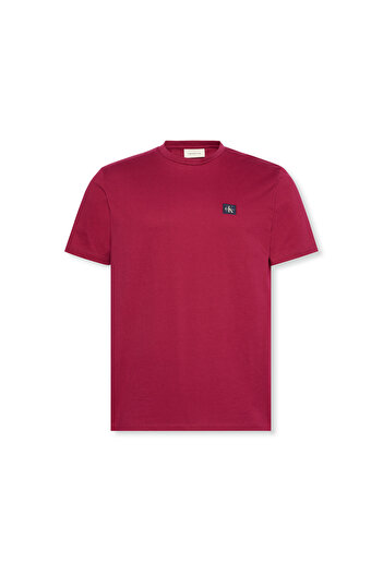 Calvin Klein Men Red 30S Cotton Badge Jersey T-Shirt