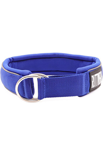 Whimlets Dog collar, 5 cm wide, made of nylon, foam and neoprene, soft and comfortable, S, 40-47 cm