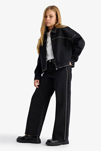 DeFacto Girls Wide Leg Wide Leg Jean Pants F8626A825Au