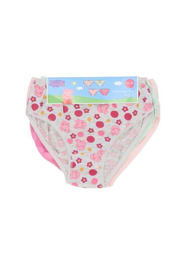 Peppa Pig Set of 4 pairs of panties for girls, multicolor, 100% cotton, 110-116 cm, Peppa Pig
