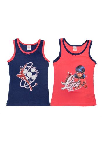 Miraculous Set of two multicolor tank tops, 100% cotton, LadyBug