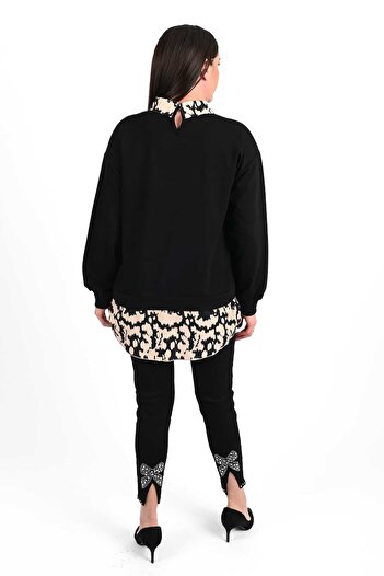 Bigsize Women's plus size blouse with print 1436-23
