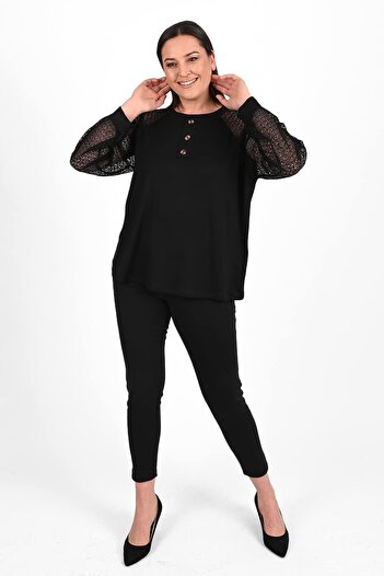 Bigsize Women's blouse, large sizes, buttons 1442-23